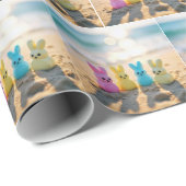 イースターバニーピープスオンビーチ ラッピングペーパー (ロールコーナー)