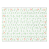 イースターバニーフローラテーブルクロス – ホワイト&グリーン テーブルクロス (正面(横))