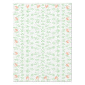 イースターバニーフローラテーブルクロス – ホワイト&グリーン テーブルクロス (正面)