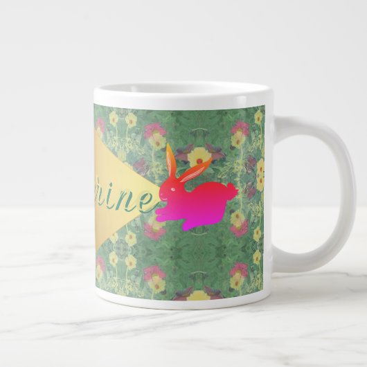 イースターバニーフローラ（名物マグカップ付） ジャンボコーヒーマグカップ (右)