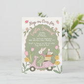 イースターバニーブランチ卵狩りパーティー 招待状 (スタンド正面)