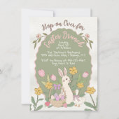 イースターバニーブランチ卵狩りパーティー 招待状 (正面)