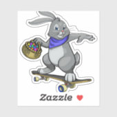 イースターバニーブルー シール (シート)