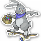 イースターバニーブルー シール (正面)