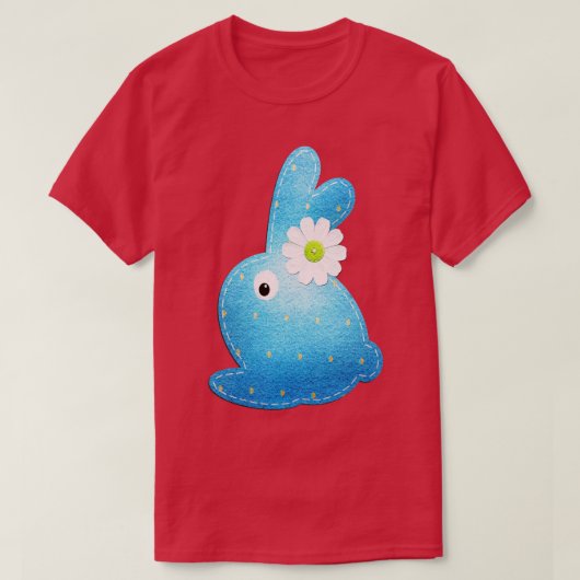 イースターバニーブルー Tシャツ (デザイン正面)