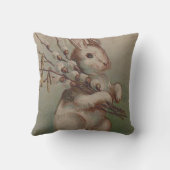 イースターバニープッシウィロー クッション (裏面)