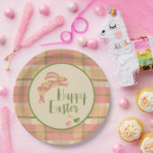 イースターバニープレイド紙プレート ペーパープレート (パーティー)