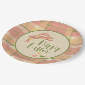 イースターバニープレイド紙プレート ペーパープレート (アングル)