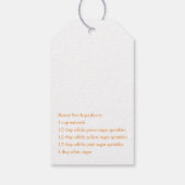 イースターバニーベイトギフトラベル ギフトタグ (裏面)