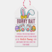 イースターバニーベイトピンク ギフトタグ (正面)