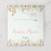 イースターバニーベビーシャワー折り畳み座席表 プレイスカード (外部開封)