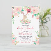 イースターバニーベビーシャワー招待状シャワー 招待状 (スタンド正面)