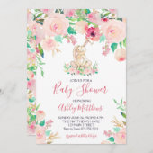 イースターバニーベビーシャワー招待状シャワー 招待状 (正面/裏面)