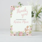 イースターバニーベビーシャワー サンキューカード (スタンド正面)