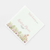 イースターバニーベビーシャワー スタンダードランチョンナプキン (角)