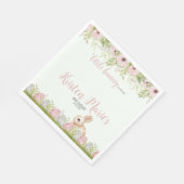 イースターバニーベビーシャワー スタンダードランチョンナプキン (角)