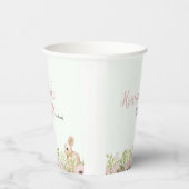 イースターバニーベビーシャワー 紙コップ (右)