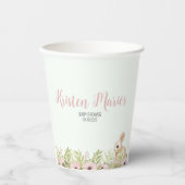 イースターバニーベビーシャワー 紙コップ (正面)