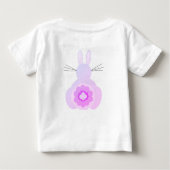 イースターバニーベビーTシャツ ベビーTシャツ (裏面)