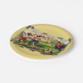 イースターバニーベースボール紙プレート ペーパープレート (アングル)