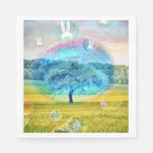 イースターバニーペーパーナプキン スタンダードランチョンナプキン (正面)
