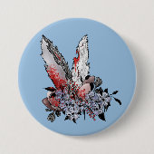 イースターバニーホラー 缶バッジ (正面)