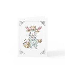 イースターバニーホリデーカード