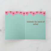 イースターバニーホリデーカード(3) シーズンカード (内部)