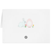 イースターバニーホリデーズグリーティングカード (裏面横)