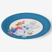 イースターバニーホリデーパーティー紙プレート ペーパープレート (アングル)