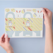 イースターバニーボックステンプレート チラシ (手)