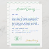 イースターバニーボーイレター シーズンカード (正面/裏面)