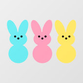 イースターバニーポップ・アートのズカラーウィンドウ ウィンドウサイン (シート)