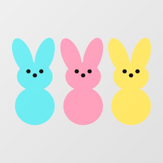 イースターバニーポップ・アートのズカラーウィンドウ ウィンドウサイン (シート)