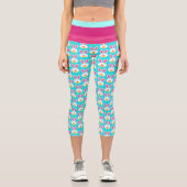 イースターバニーポップ・アートのファッションキャプリスレギンス カプリレギンス (正面)