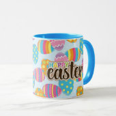 イースターバニーマグカップ、かわいい春コーヒーカップ マグカップ (正面右)