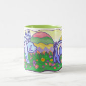 イースターバニーマグ ツートーンマグカップ (中央)