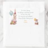 イースターバニーマジカルウンチキャンディーステッカーラベル 長方形シール (バッグ)