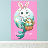 イースターバニーマーメイドサンダー_コーブ キャンバスプリント (インサイチュ (ウッドフロア))