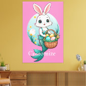 イースターバニーマーメイドサンダー_コーブ キャンバスプリント (インサイチュ (リビング))