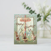 イースターバニーメイポールダンスリボン シーズンポストカード (スタンド正面)