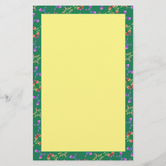 イースターバニーモノグラム 便箋 (裏面)