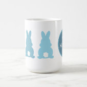 イースターバニーモノグラムMug コーヒーマグカップ (中央)