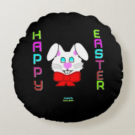 イースターバニーラウンド装飾用クッション ラウンドクッション