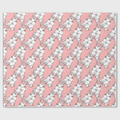 イースターバニーラッピング紙かわいいイースターギフト紙 ラッピングペーパー (フラット)