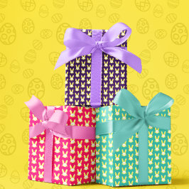 イースターバニーラッピング紙シート ラッピングペーパーシート