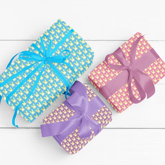 イースターバニーラッピング紙シート ラッピングペーパーシート