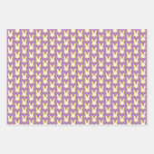 イースターバニーラッピング紙シート ラッピングペーパーシート (正面)