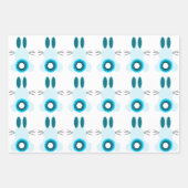 イースターバニーラッピング紙フラットシートセット3 ラッピングペーパーシート (正面3)