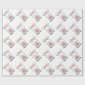 イースターバニーラッピング紙 ラッピングペーパー (フラット)